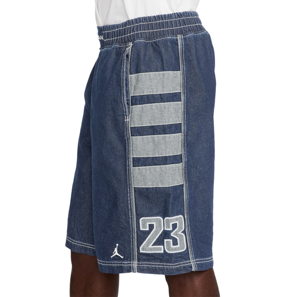Jordan Flight Club Baggy Shorts - Men's - White/Blue/Grey - Image 3