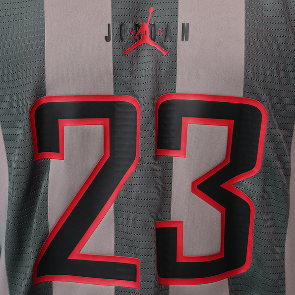 Jordan Brooklyn Terrace Short Sleeve Top - Men's - Enigma Stone/University Red/Iron Grey - Image 3