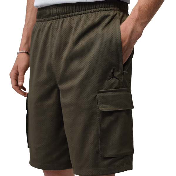 Jordan Brooklyn Festival Cargo Shorts - Men's - Cargo Khaki/Black - Image 3