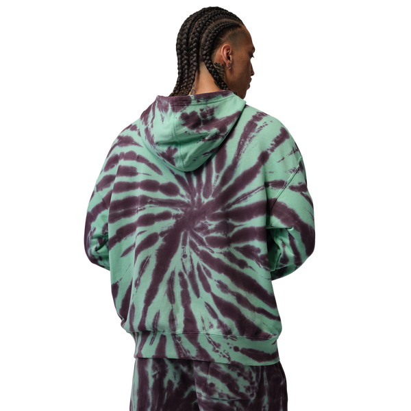 Jordan Brooklyn Festival TD Fleece Pull Over - Men's - Pale Ivory/Burgundy Ash/Green Glow - Image 2
