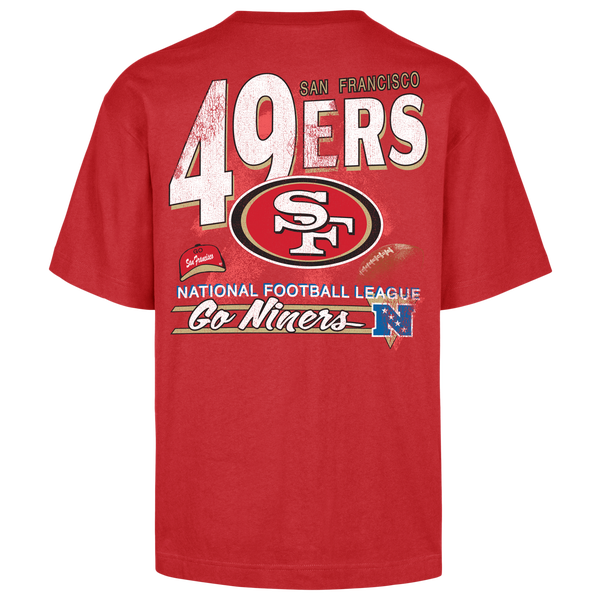 47 Brand NFL 49ers Under Bar T-Shirt - Men's - Red - Image 2
