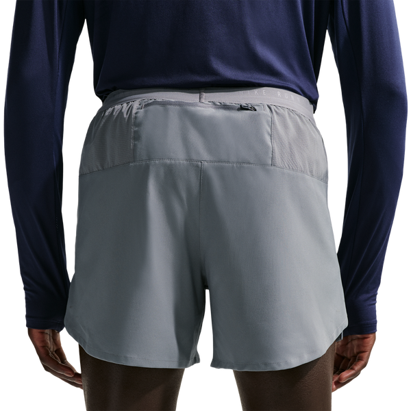 Nike Dri-FIT Stride 2in1 5" Shorts - Men's - Smoke Grey/Reflective Silver - Image 2