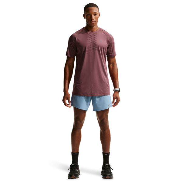Nike Dri-FIT Stride 2in1 7" Shorts - Men's - Reflective Silver/Work Blue - Image 3