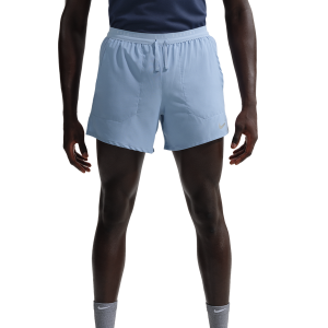 Nike Dri-FIT Stride 5in Brief-Lined Shorts - Men's - Work Blue/Reflective Silver