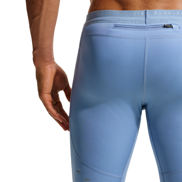 Nike Dri-FIT Stride Half Tights - Men's - Work Blue/Reflective Silver - Image 2