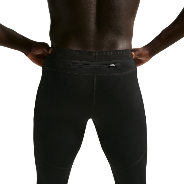 Nike Dri-FIT Stride Tights - Men's - Black/Reflective Silver - Image 2
