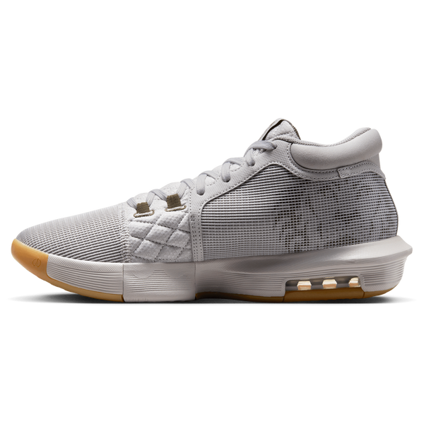 Nike LeBron Witness VIII - Men's - Light Iron Ore/Medium Olive/Sail - Image 2