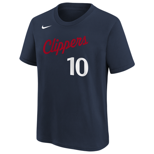 Nike NBA Los Angles Clippers Name and Number T-Shirt - Boys' Grade School - College Navy - Image 2