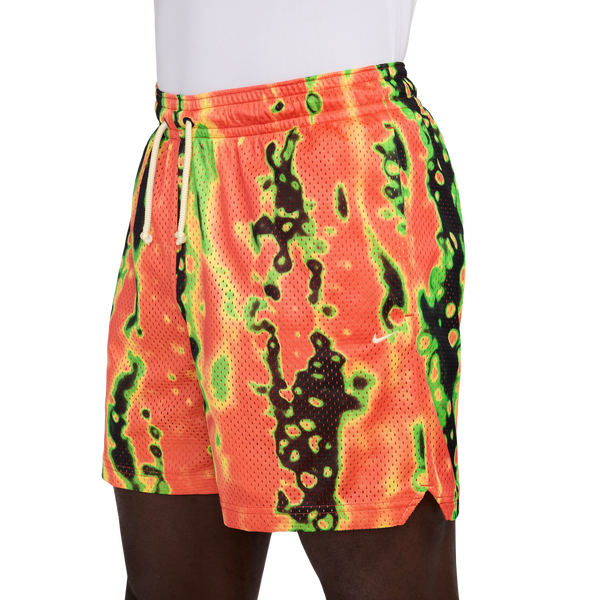Nike Dri-FIT 5 Inch Mesh Print Shorts - Men's - Turf Orange/Pale Ivory - Image 3
