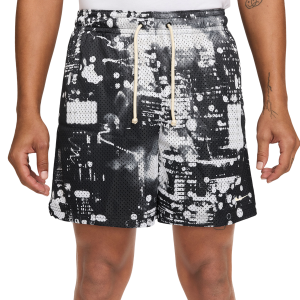 Nike Dri-FIT SI Practice Mesh AOP 5" Shorts - Men's - Black/White