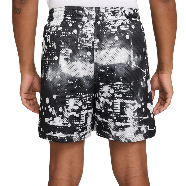 Nike Dri-FIT SI Practice Mesh AOP 5" Shorts - Men's - Black/White - Image 2