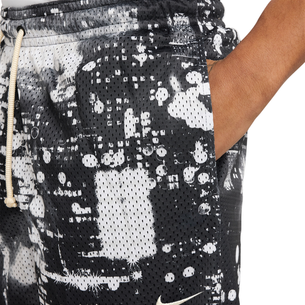 Nike Dri-FIT SI Practice Mesh AOP 5" Shorts - Men's - Black/White - Image 4