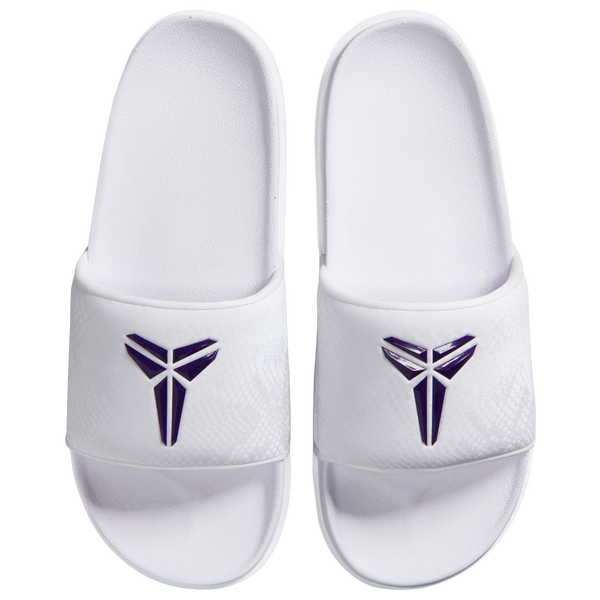Nike Kobe Off Court Slides - Men's - White/Court Purple - Image 3