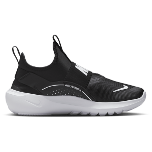 Nike Flex Runner 4 - Boys' Grade School - Black/White/Black