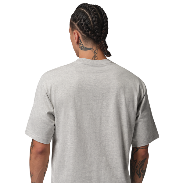 Jordan Sneaker Patch Short Sleeve Crew - Men's - Grey - Image 2