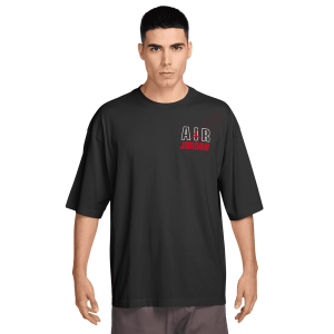 Jordan Flight Reis Legend Short Sleeve Crew - Men's - University Red/Black