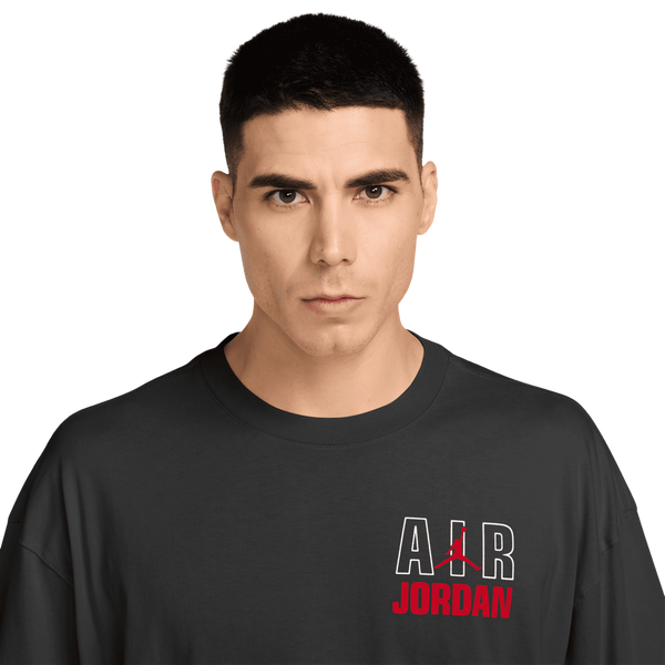 Jordan Flight Reis Legend Short Sleeve Crew - Men's - University Red/Black - Image 3