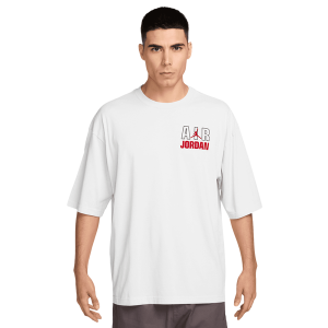 Jordan Flight Reis Legend Short Sleeve Crew - Men's - University Red/White