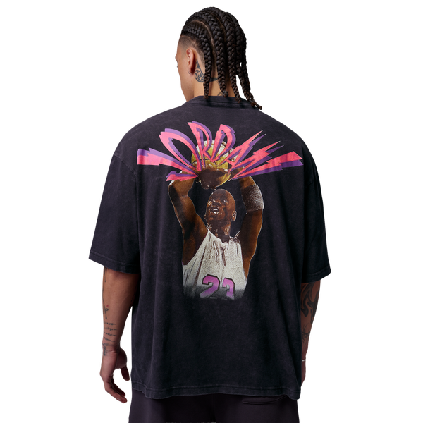Jordan Flight Reissue Fear SS Crew - Men's - Black/White - Image 2