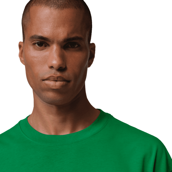 Jordan Flight Essential Boxy Graphic Short Sleeve Crew - Men's - Lucky Green/University Red - Image 3