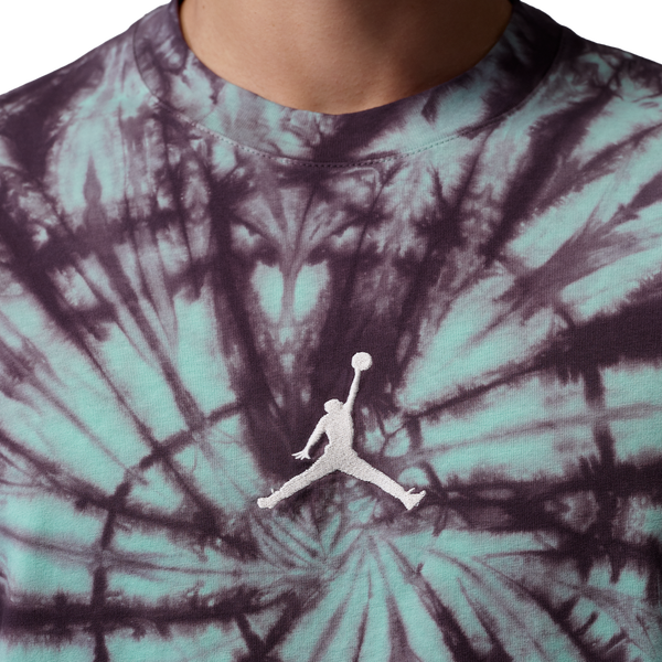 Jordan Brooklyn Festival TD Seasonal SS Crew - Men's - Green Glow/Pale Ivory - Image 3
