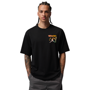 Jordan Brooklyn Festival SS Crew - Men's - Black
