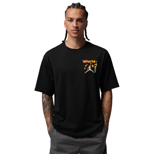 Jordan Brooklyn Festival SS Crew - Men's - Black