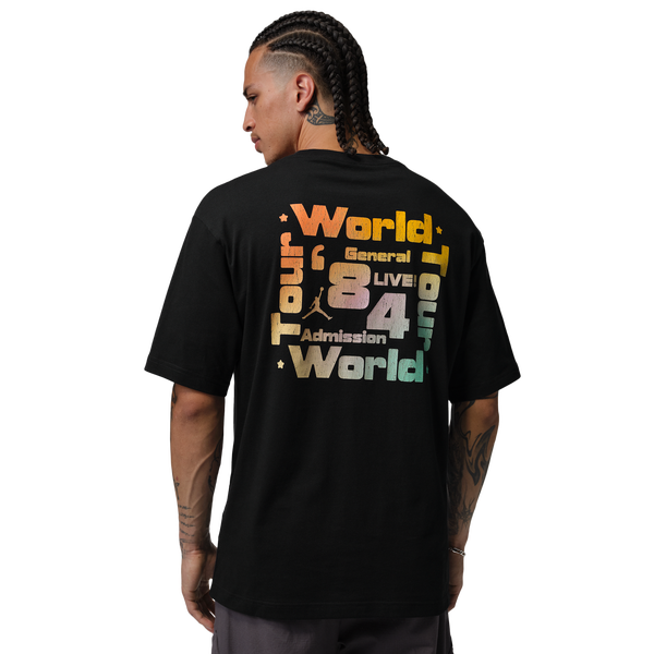 Jordan Brooklyn Festival SS Crew - Men's - Black - Image 2