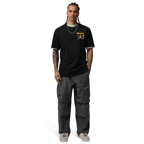 Jordan Brooklyn Festival SS Crew - Men's - Black - Image 6