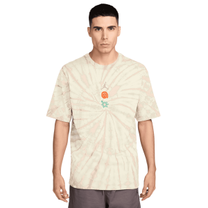 Jordan Brooklyn Tie Dye Festival Short Sleeve Crew - Men's - Sail/Brown