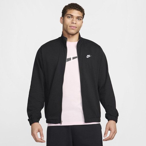Nike Club Knit Jacket - Men's - Black/Black/White