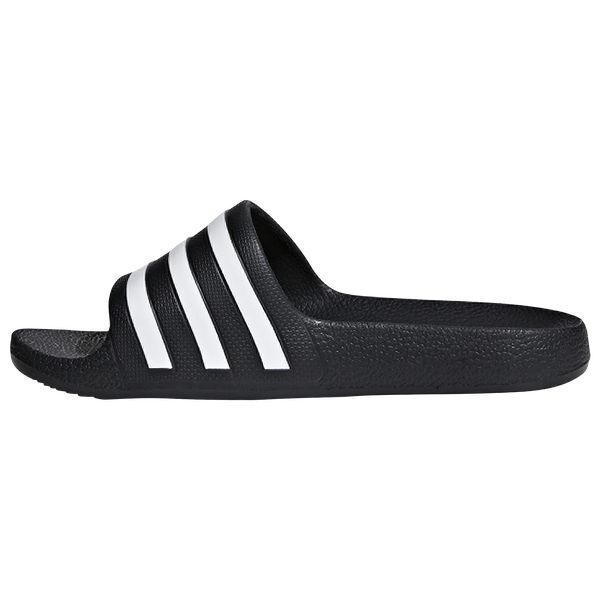 adidas Adilette Aqua Slides - Boys' Preschool - White/Black - Image 2