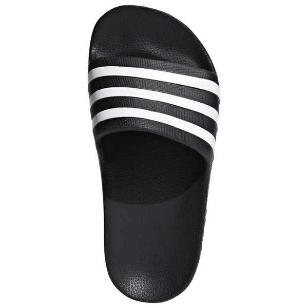 adidas Adilette Aqua Slides - Boys' Preschool - White/Black - Image 9