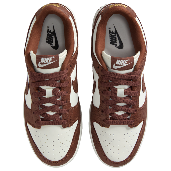 Nike Dunk Low - Women's - Sail/Sail/Fauna Brown - Image 4