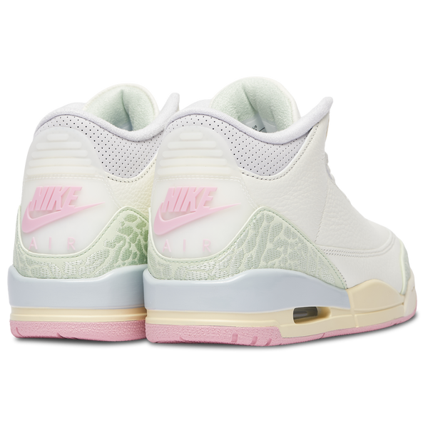 Jordan Air Jordan 3 Retro - Men's - Sail/Jade Aura/Yellow - Image 3