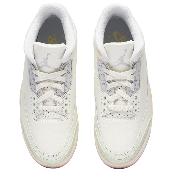 Jordan Air Jordan 3 Retro - Men's - Sail/Jade Aura/Yellow - Image 4