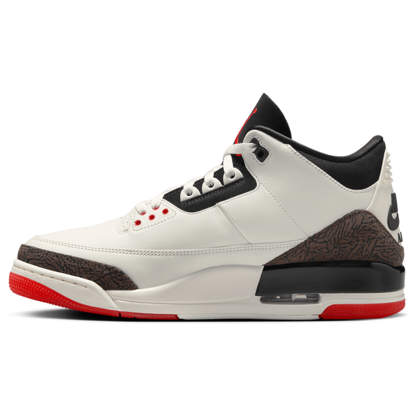 Jordan AJ Retro 3 OG - Men's - Black/White/Red - Image 2