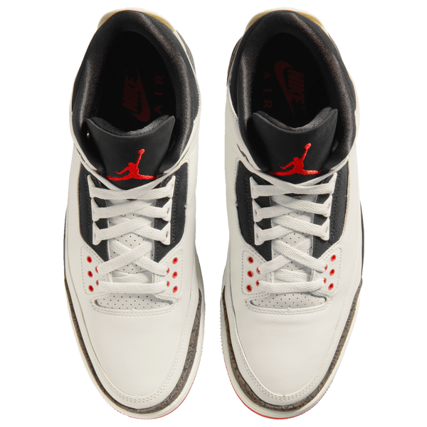 Jordan AJ Retro 3 OG - Men's - Black/White/Red - Image 4