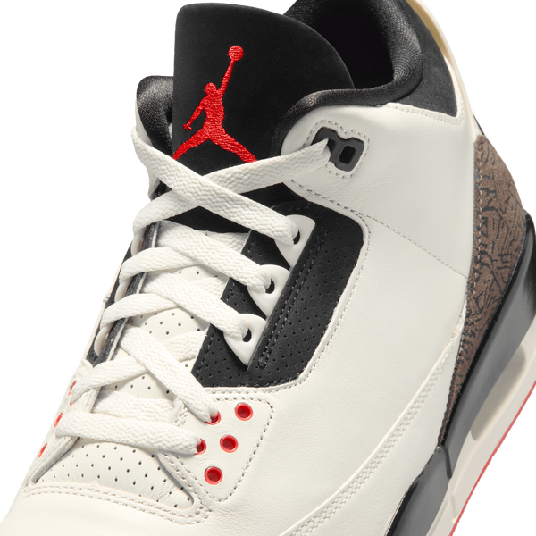 Jordan AJ Retro 3 OG - Men's - Black/White/Red - Image 7