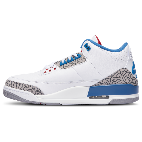 Jordan Retro 3 - Men's - White/Blue - Image 2