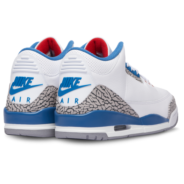 Jordan Retro 3 - Men's - White/Blue - Image 4
