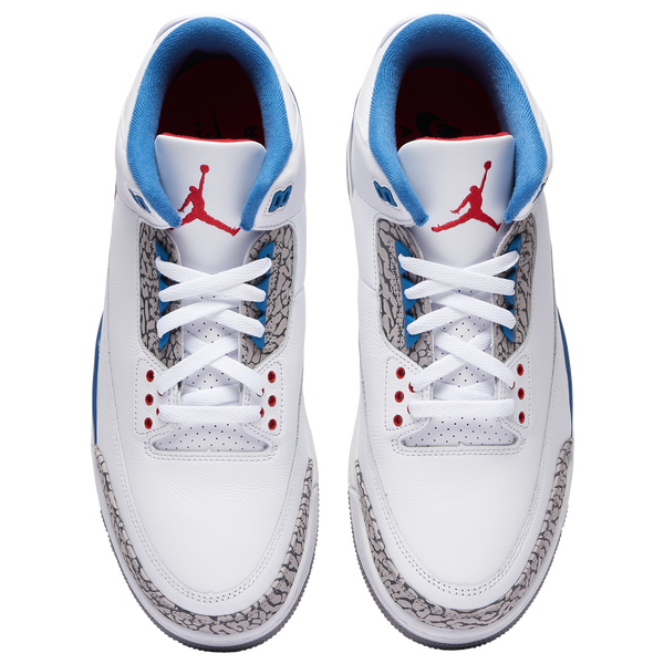 Jordan Retro 3 - Men's - White/Blue - Image 5