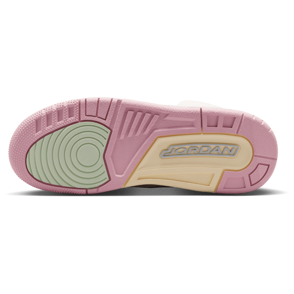 Jordan Retro 3 - Boys' Grade School - White/Pink/Green - Image 5