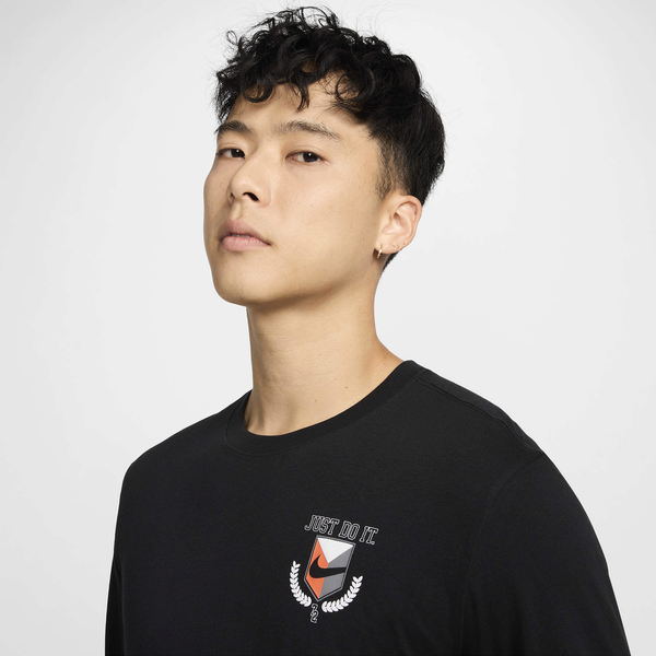 Nike NSW LS T-Shirt - Men's - Black - Image 3