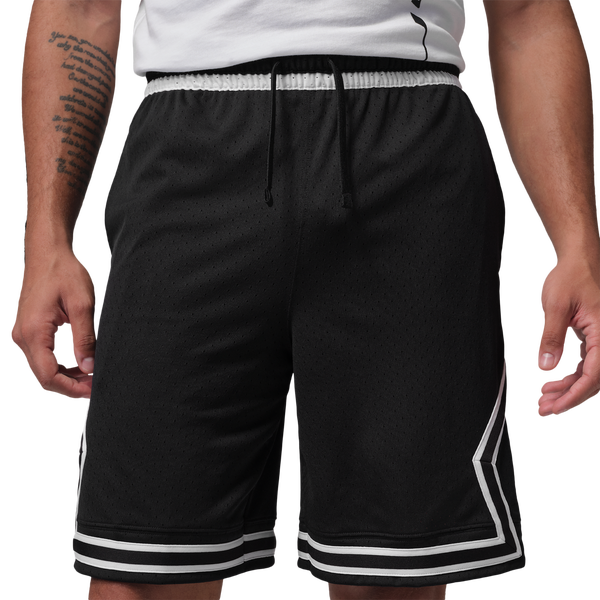 Jordan Dri-FIT SPT 9" Diamond Shorts - Men's - Black/White