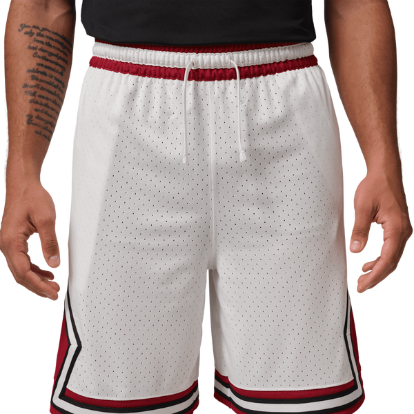 Jordan Dri-FIT SPT 9" Diamond Shorts - Men's - White/Gym Red