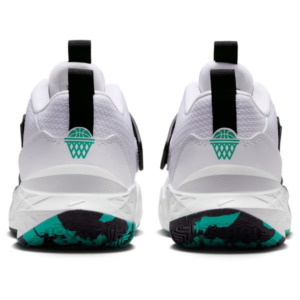 Nike Hustle D 12 - Boys' Grade School - White/Black/Topaz Gold - Image 3