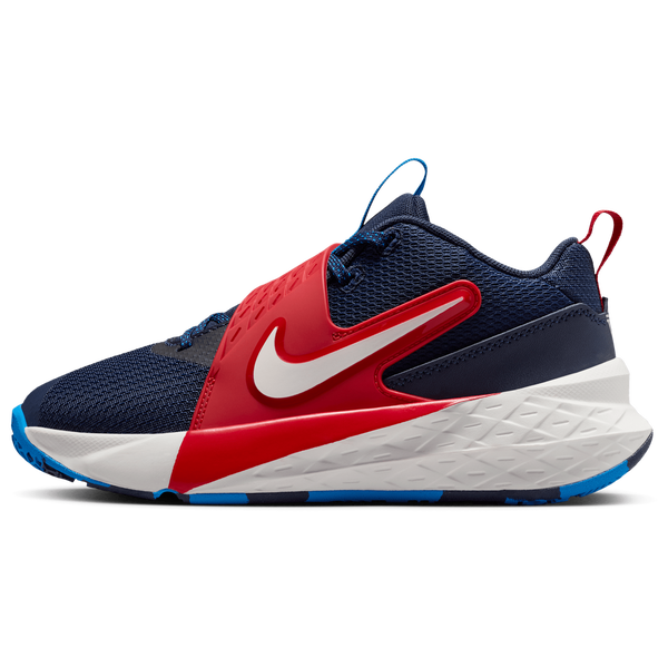 Nike Hustle D 12 - Boys' Grade School - Sail/Team Navy/University Red - Image 2