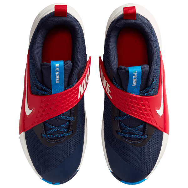 Nike Hustle D 12 - Boys' Grade School - Sail/Team Navy/University Red - Image 4