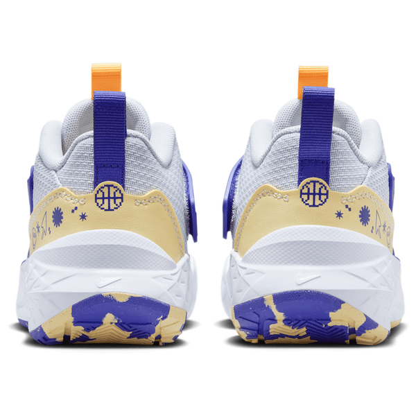 Nike Hustle D 12 - Boys' Preschool - Football Grey/Laser Orange/Lapis - Image 3